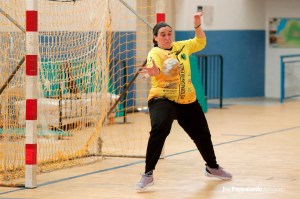 Romina Ramazzotti, portiere Handball Erice a segno due volte nel match con Salerno, serie A1 2023-2024