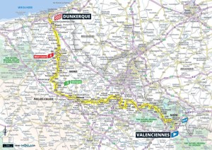 Planimetria Stage 3 Valenciennes - Dunkerque (178,3 km)