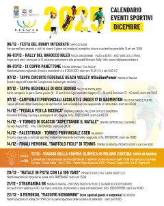 Eventi Sportivi Ragusa Dicembre 2025