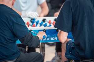 Atleti di calcio balilla alla World Champions League 2026 Messina PalaRescifina