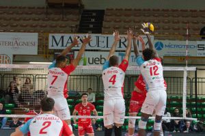 Giocatori Sviluppo Sud Catania durante il match contro Macerata